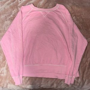 Large Old Navy slightly cropped pink crewneck 🩷